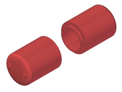 Drucklufttank 27 Liter mit Halterung