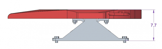 Sattelkupplung Typ 1 (7,7 mm Bauhöhe)