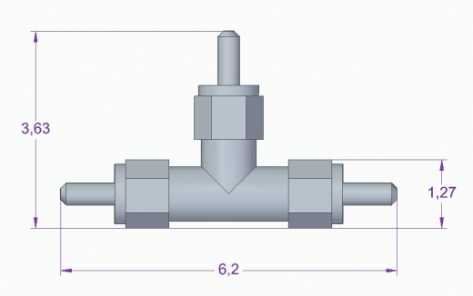 Druckluft Fitting T-Stück