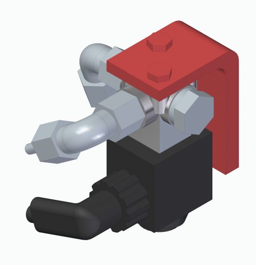 Magnetventil-Set mit Halter