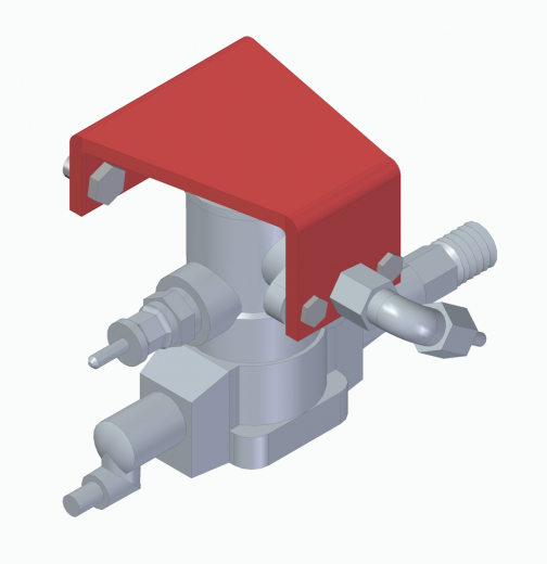 Bremskraftregler mit Halter