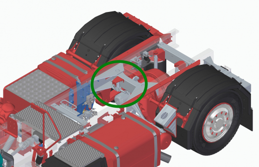 Bremskraftregler mit Halter