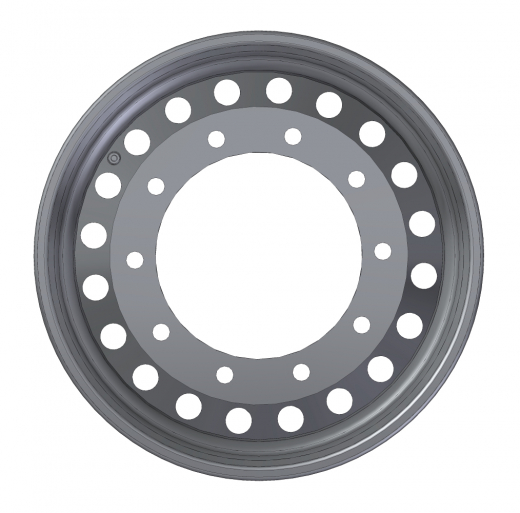 22.5 x 11.75 ET 135 - Stahl - 20 Loch