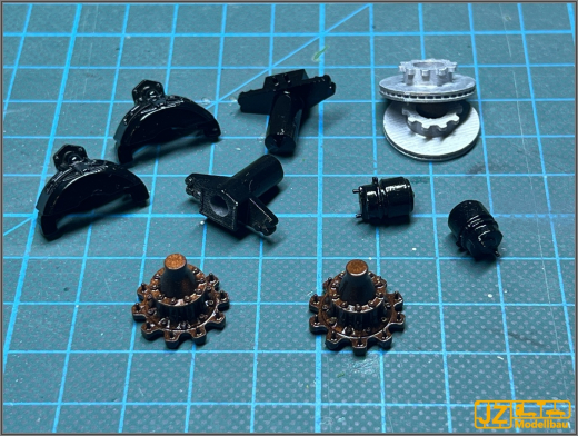 Radnabe mit Scheibenbremse Antriebsachse Detailliert