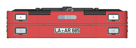 Stoßstange Doppelt (Variante 4) mit Fernlicht und Nebellicht