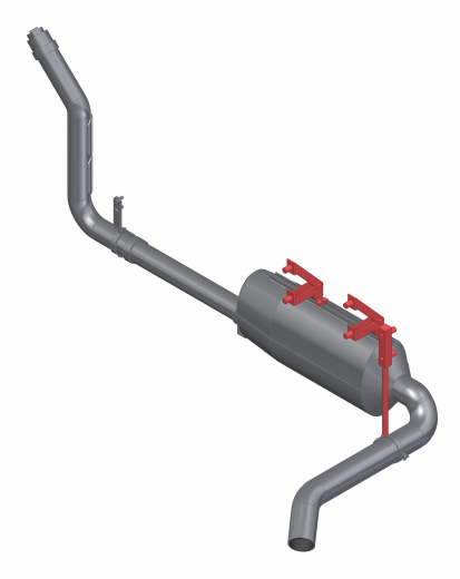 Auspuffanlage für Sattelzugmaschine