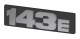 Typenschild 143E