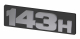 Typenschild 143H