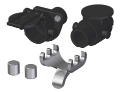 Steckdosen-Set 15-polig 24V mit Magnet