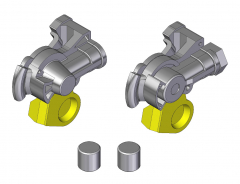 Druckluftkupplungen-Set offen Magnet