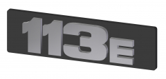 Typenschild 113E
