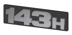 Typenschild 143H