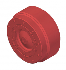 Radnabe mit Scheibenbremse Lenkachse Einfach