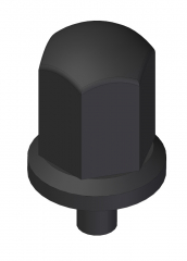 Radmutterkappen Lang (Chrom)