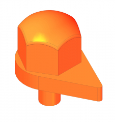 Radmutter-Indikator Geschlossen Tief
