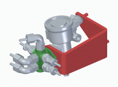 Überdruckventil mit Halter