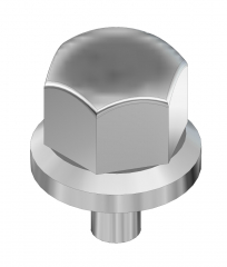 Radmutterkappen Kurz (Chrom)